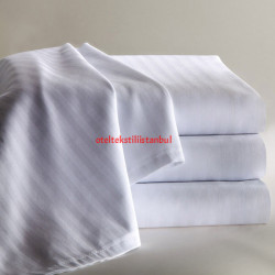 Otel Nevresim 83 Tel Saten Yollu Çift Kişilik - 200x220 cm (Sadece Nevresim)