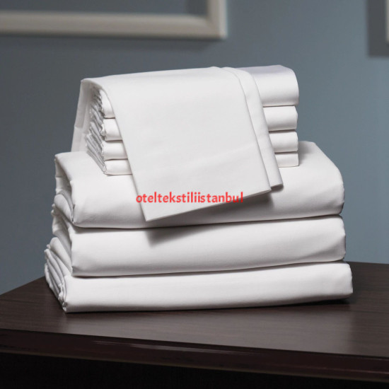 Otel Nevresim Düz Saten Tek Kişilik 83 Tel 160x220 cm (Sadece Nevresim)