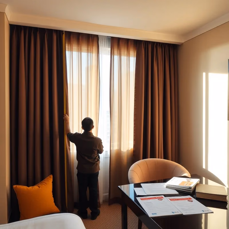 Otel Perdesi Seçimi: Karartma Sınıfı, Gramaj ve Alev Yürütmezlik Belgesiyle Şartname Kurma Rehberi
